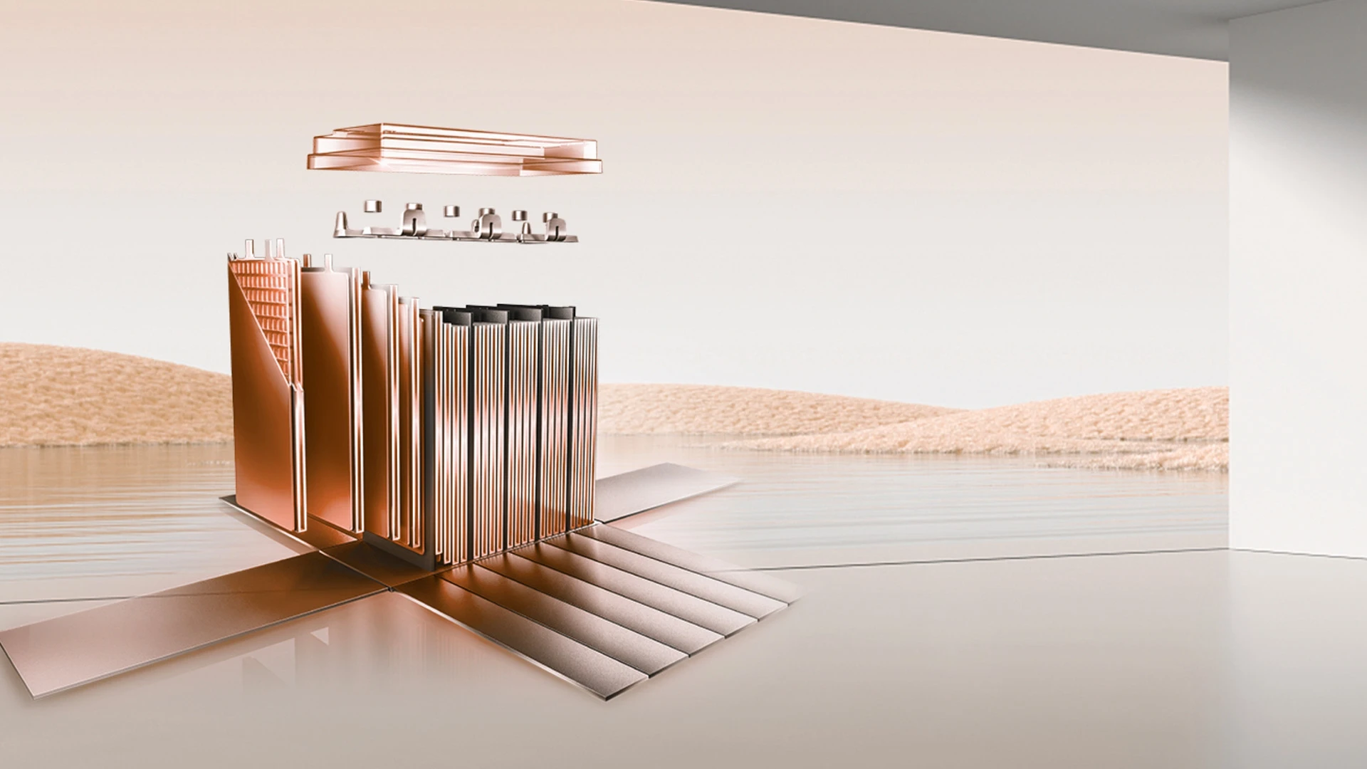Vue éclatée des cellules de la batterie graphène du GT60
